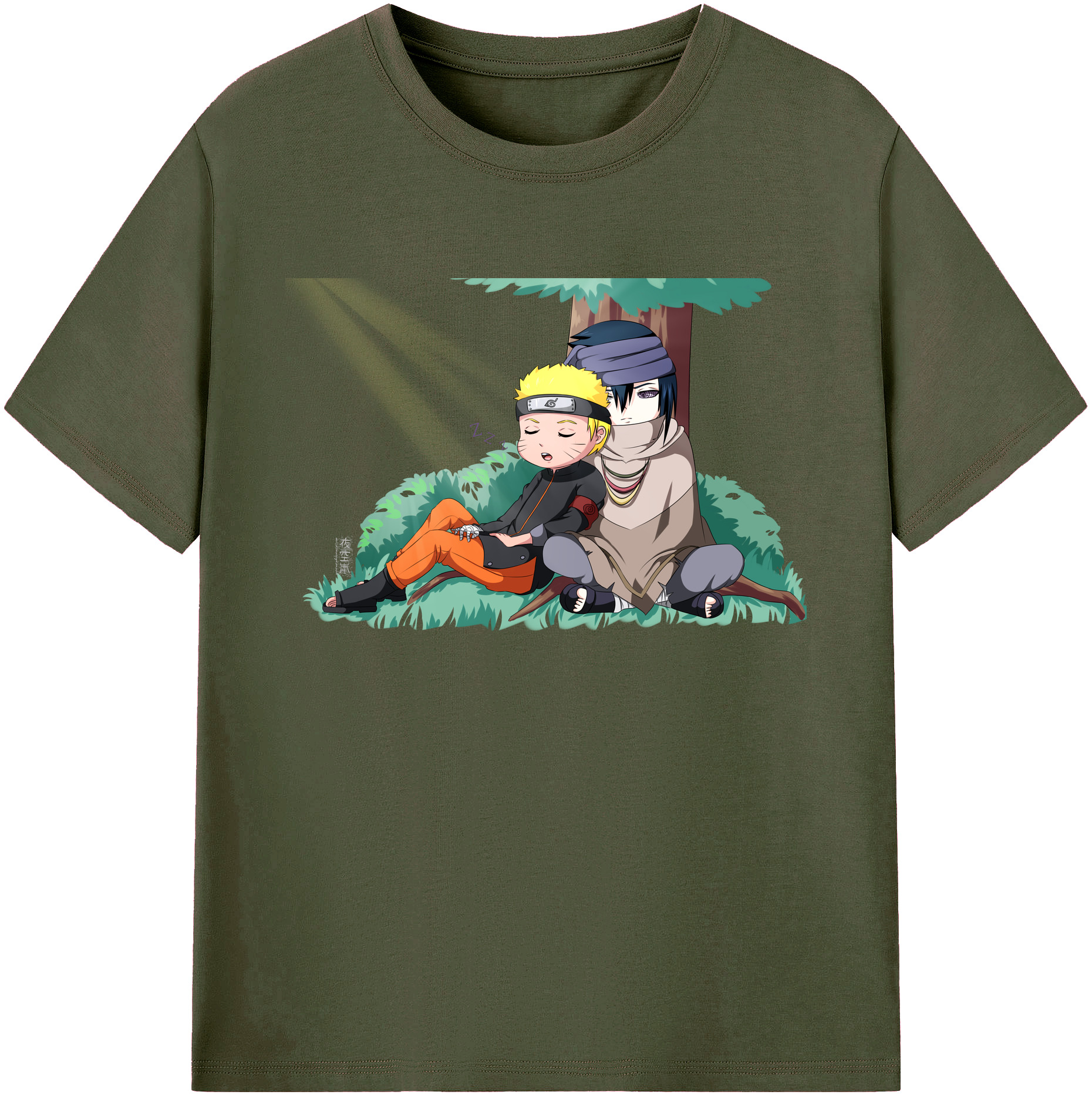 （画像用） NARUTO -ナルト- うずまき ナルト Uzumaki Naruto 綿100％ メンズ半袖Tシャツ｜肌触りやわらか＆通気性